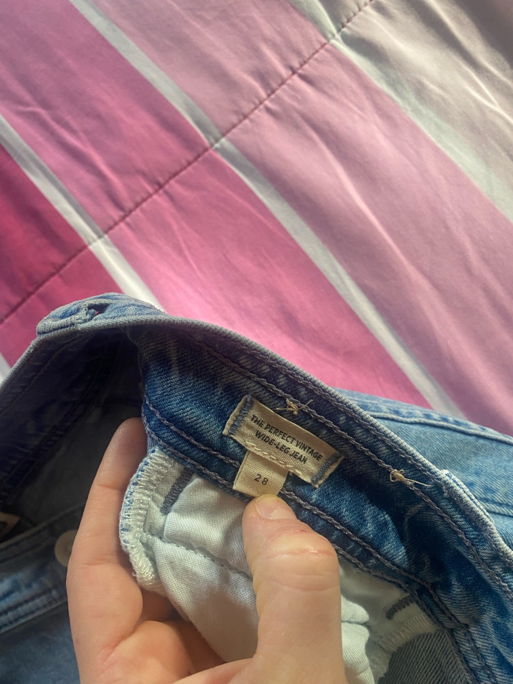 Madewell The Perfect Vintage Pintuck High Waist Wide Leg Jeans - Picture 8 of 9